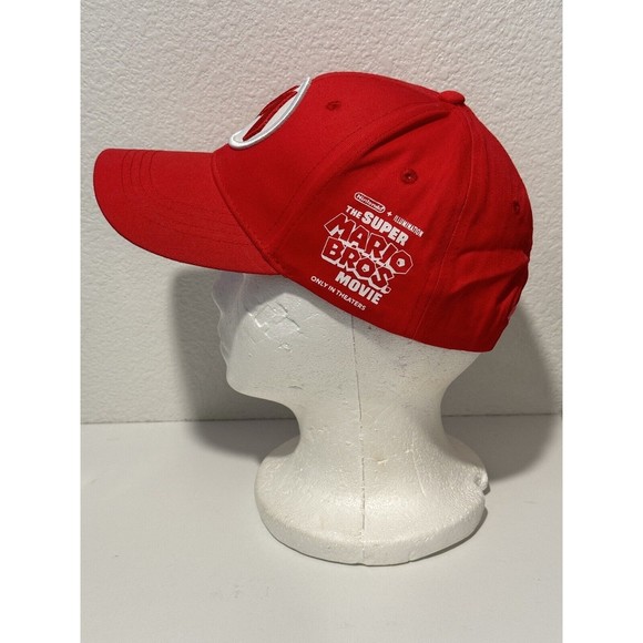 The Super Mario Bros Movie Promo Snapback Hat Mario M Red Nintendo Exclusive Cap - Picture 3 of 9